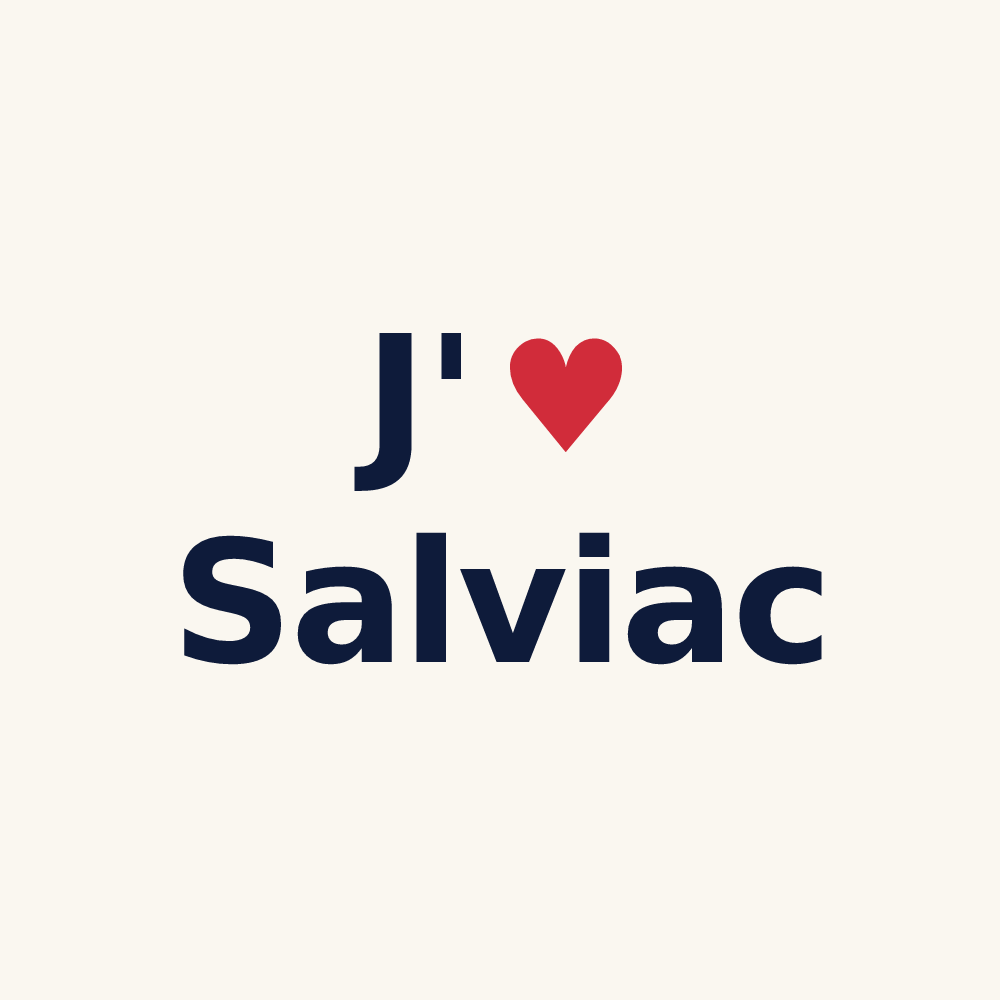 Tasse personnalisée Salviac — design J'aime Salviac