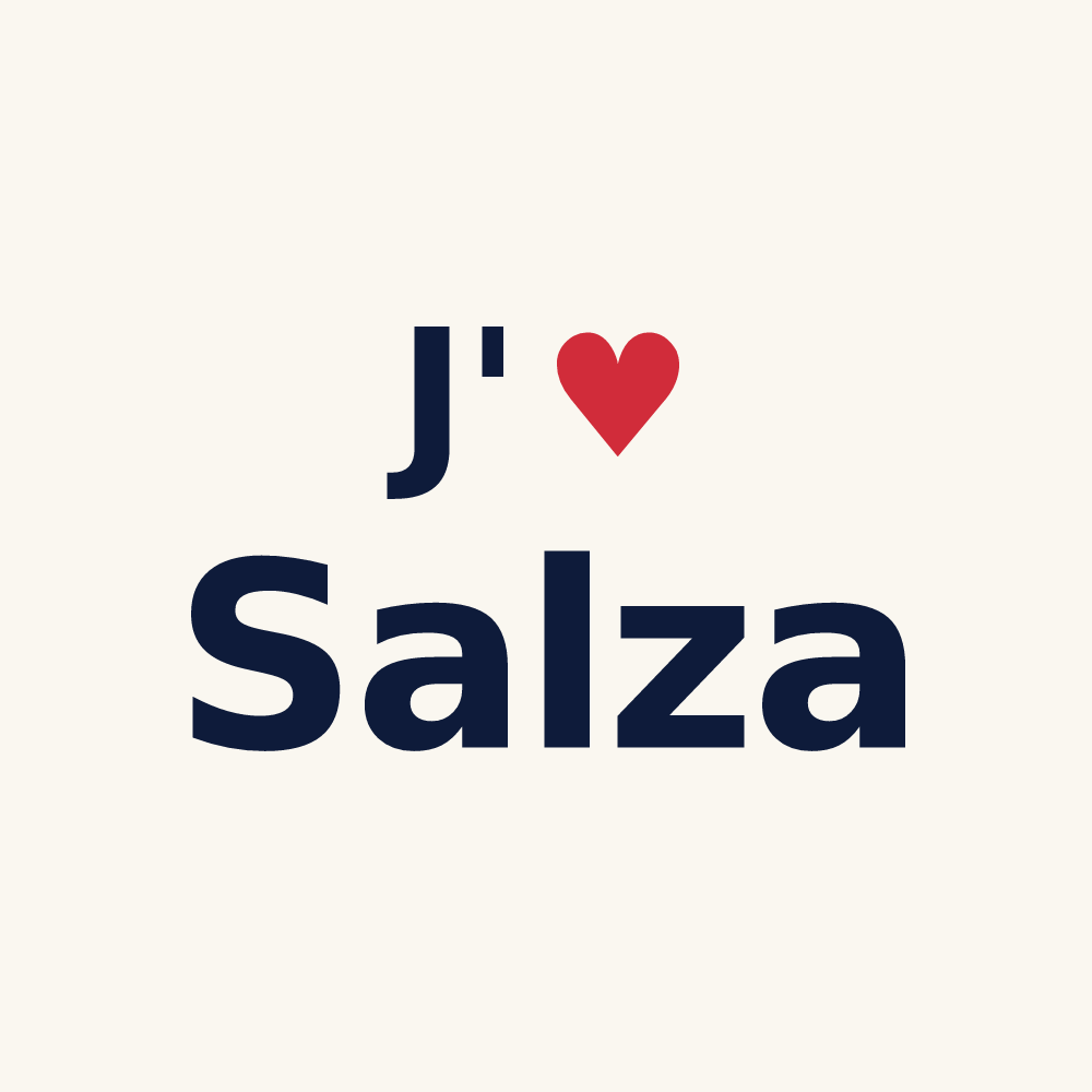 Tasse personnalisée Salza — design J'aime Salza