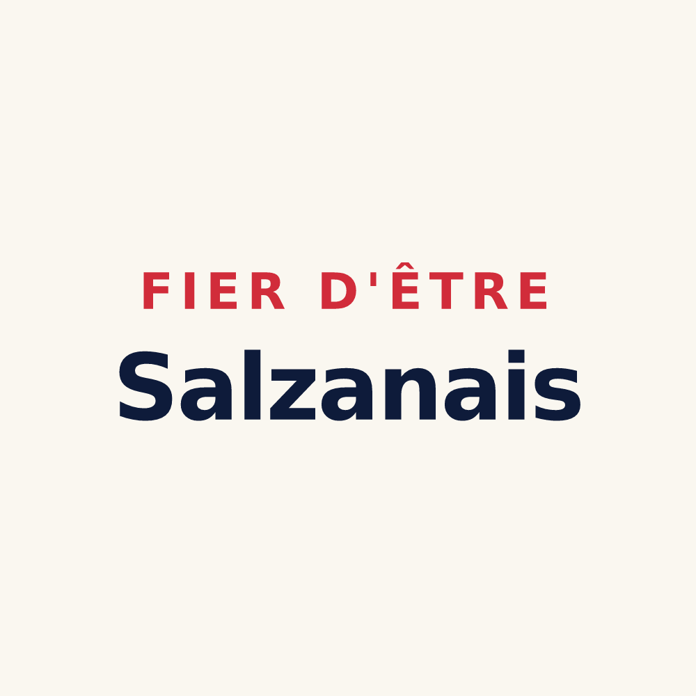 Tasse « Fier d'être Salzanais » — design pour Salza