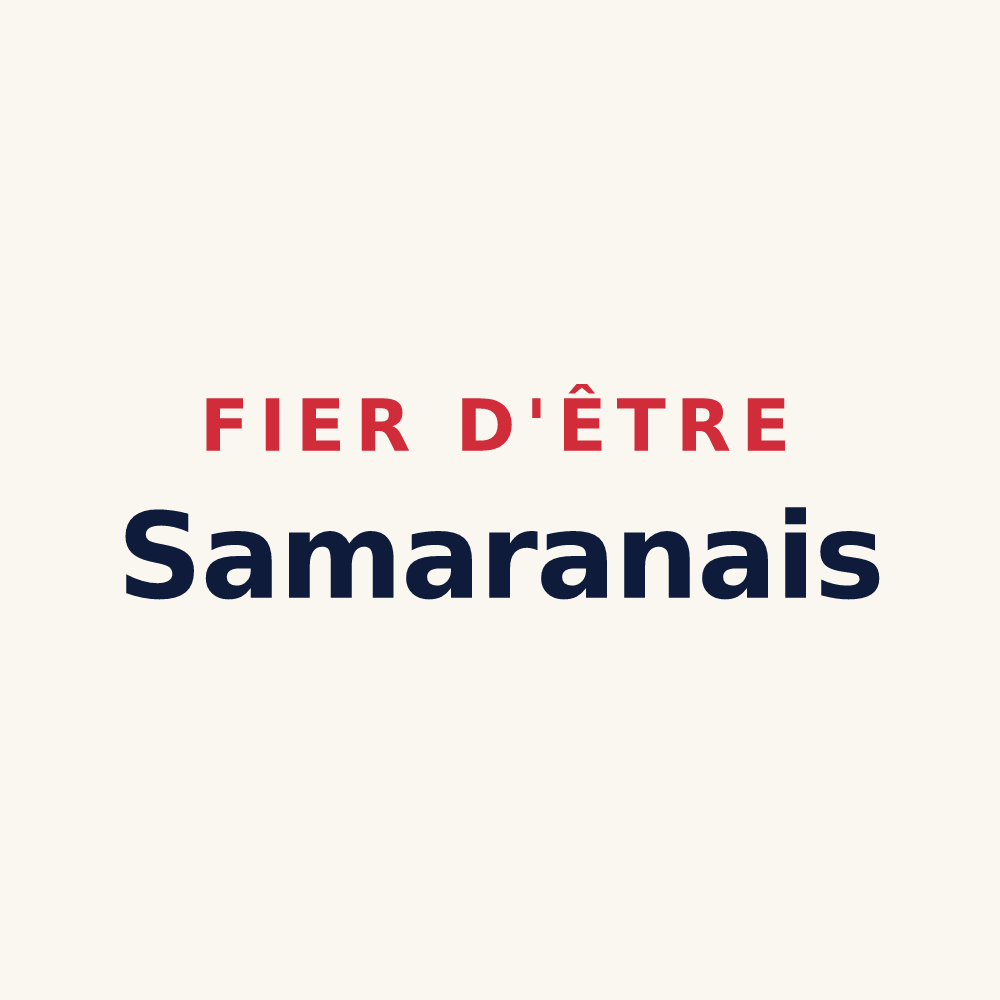 Tasse « Fier d'être Samaranais » — design pour Samaran