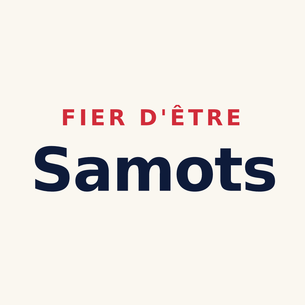 Tasse « Fier d'être Samots » — design pour Sames