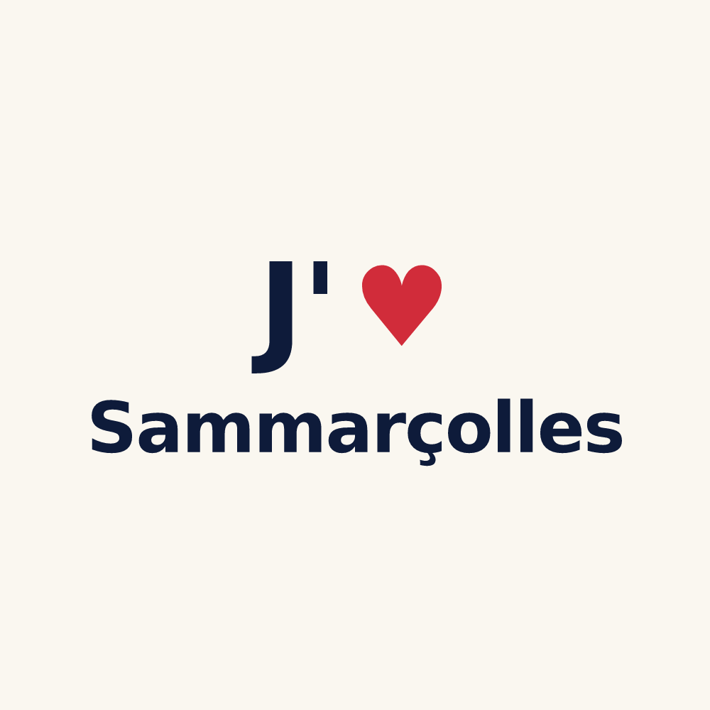 Tasse personnalisée Sammarçolles — design J'aime Sammarçolles