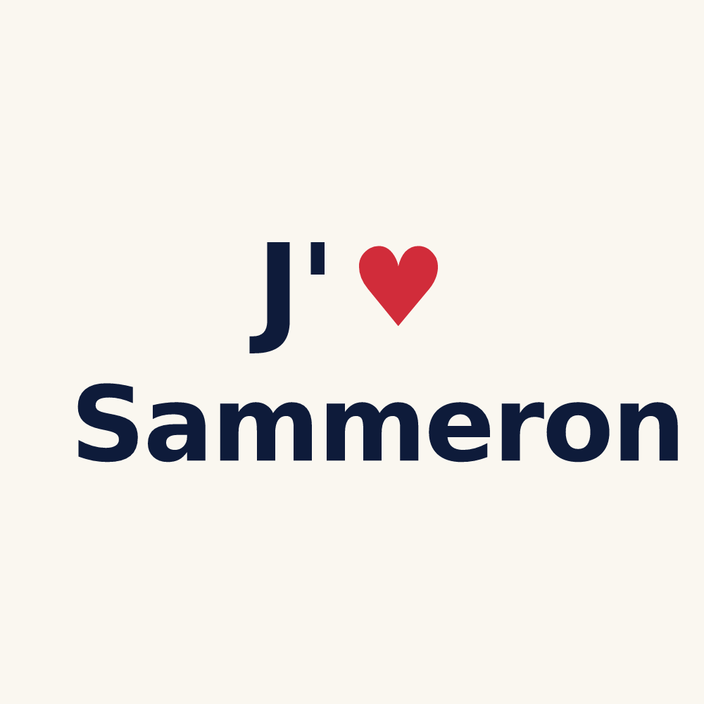 Tasse personnalisée Sammeron — design J'aime Sammeron