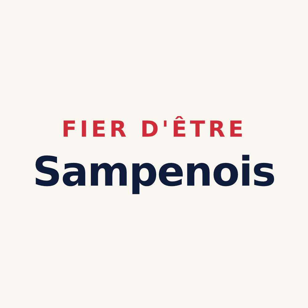 Tasse « Fier d'être Sampenois » — design pour Sampans
