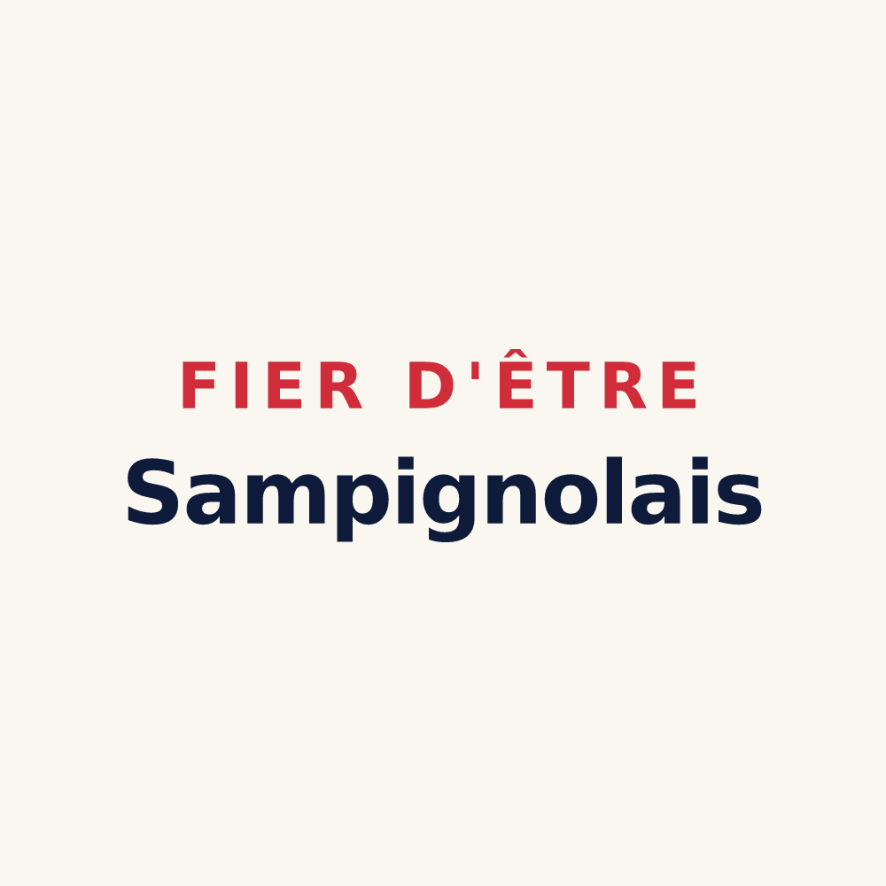 Tasse « Fier d'être Sampignolais » — design pour Sampigny
