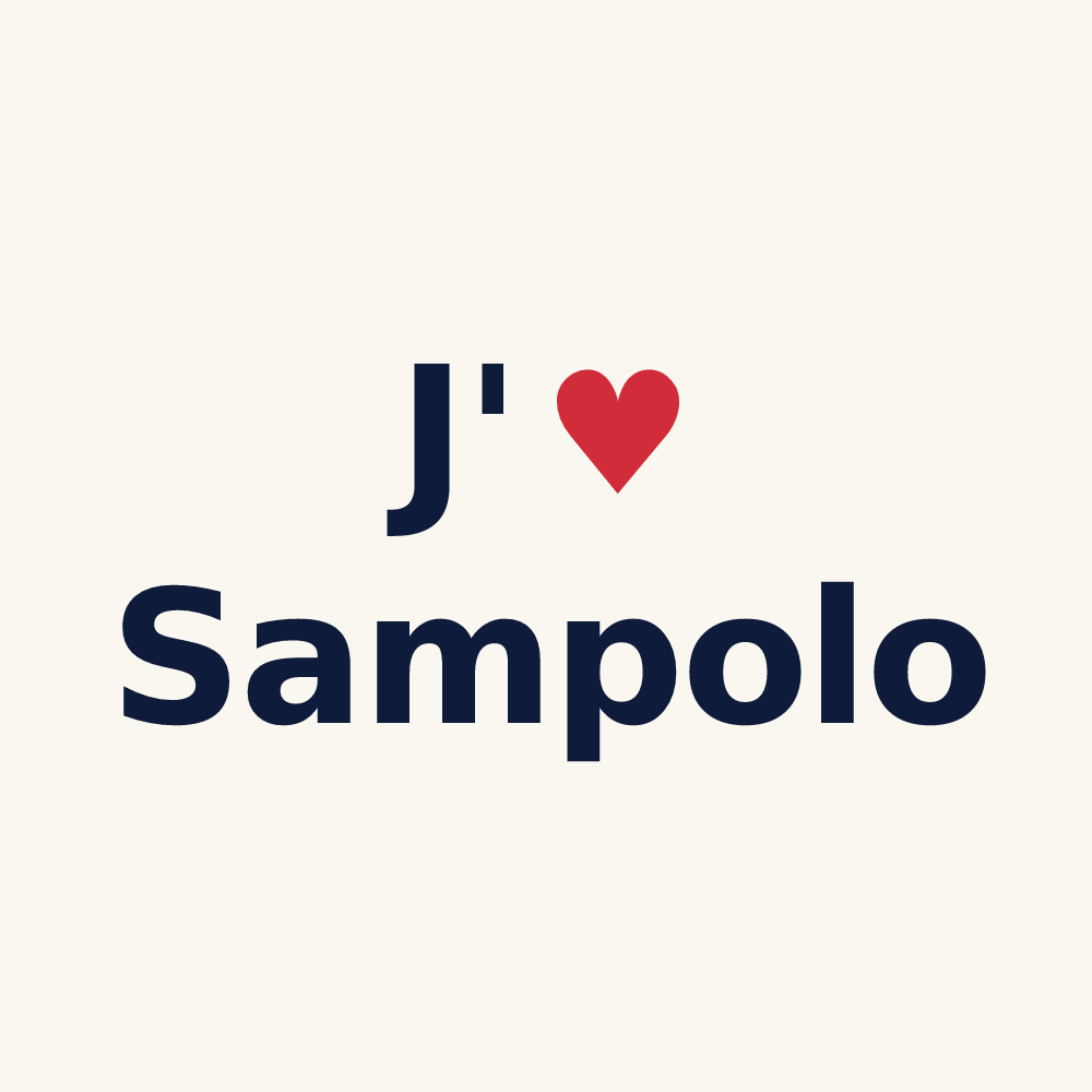 Tasse personnalisée Sampolo — design J'aime Sampolo