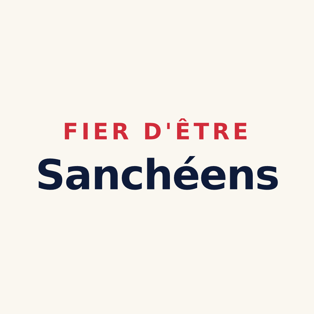 Tasse « Fier d'être Sanchéens » — design pour Sanchey