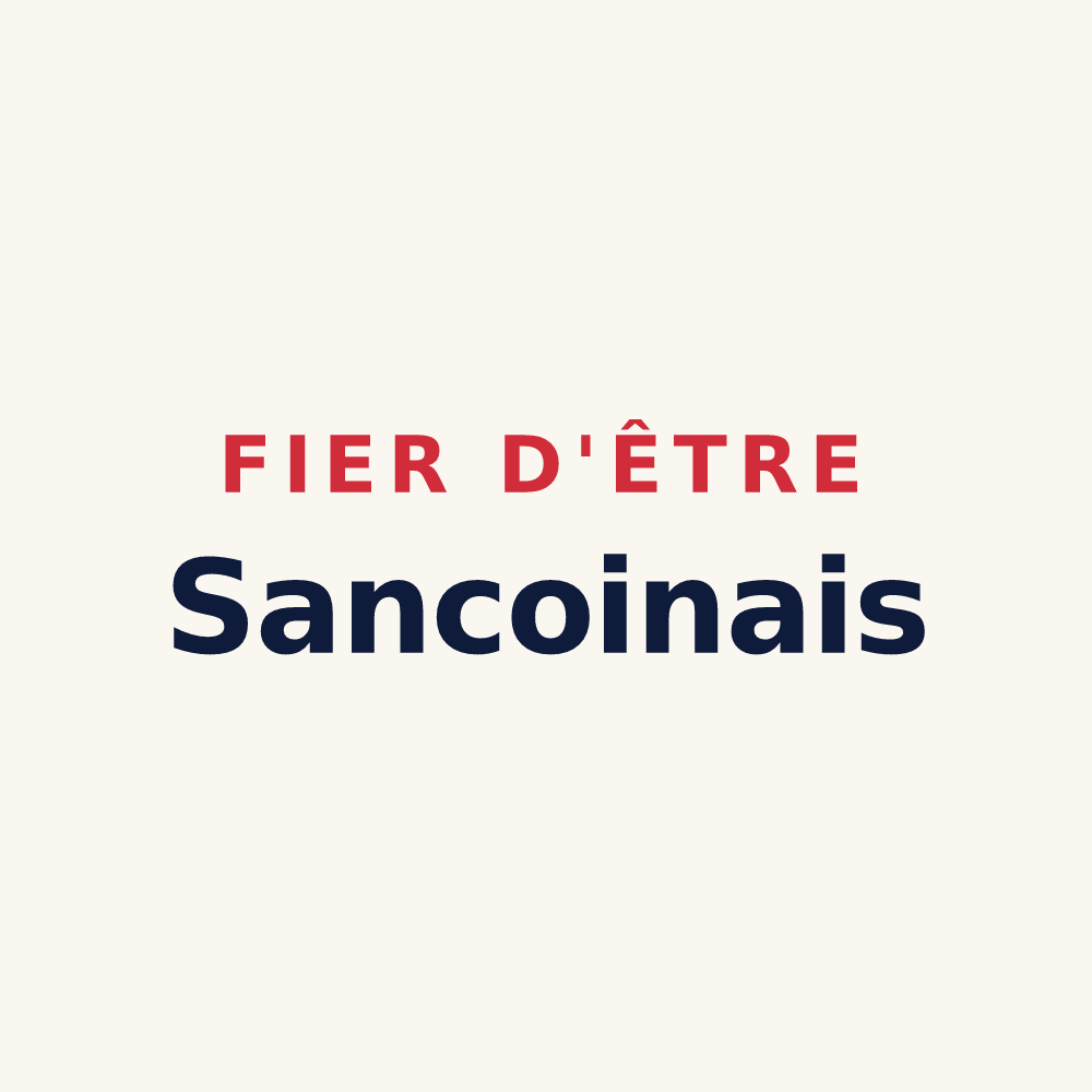 Tasse « Fier d'être Sancoinais » — design pour Sancoins