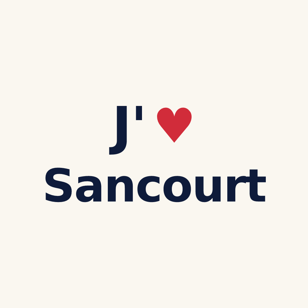 Tasse personnalisée Sancourt — design J'aime Sancourt