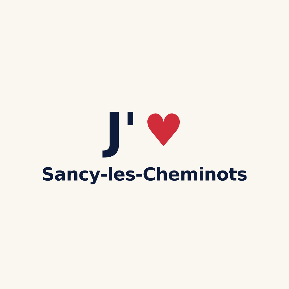 Tasse personnalisée Sancy-les-Cheminots — design « J'aime Sancy-les-Cheminots » imprimé sur la tasse