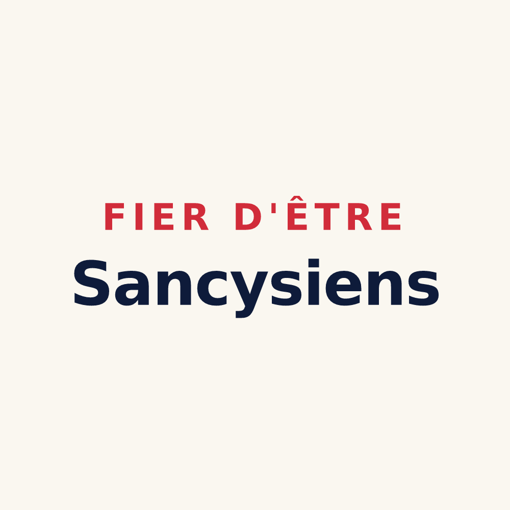 Tasse « Fier d'être Sancysiens » — design pour Sancy-les-Cheminots