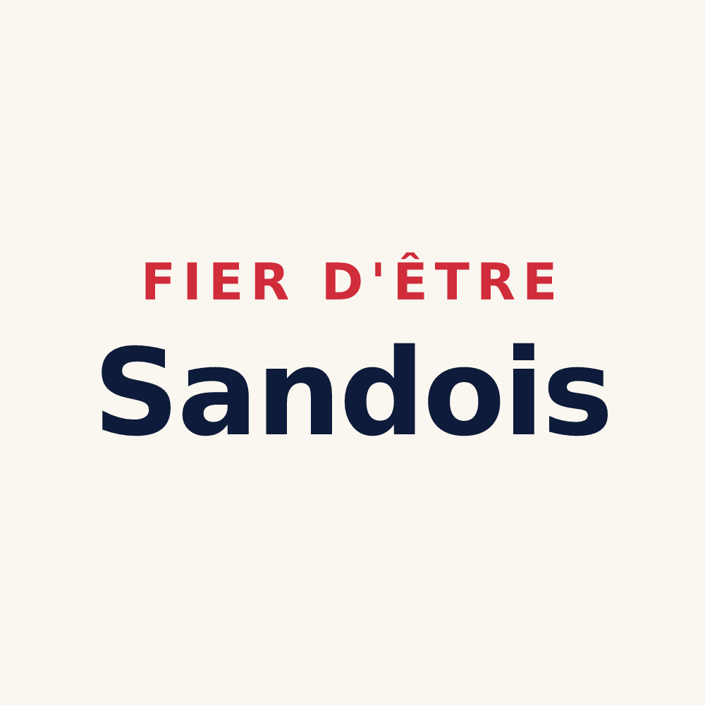 Tasse « Fier d'être Sandois » — design pour Sand