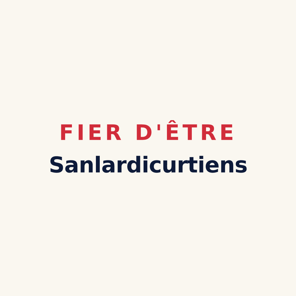 Tasse « Fier d'être Sanlardicurtiens » — design pour Sandaucourt
