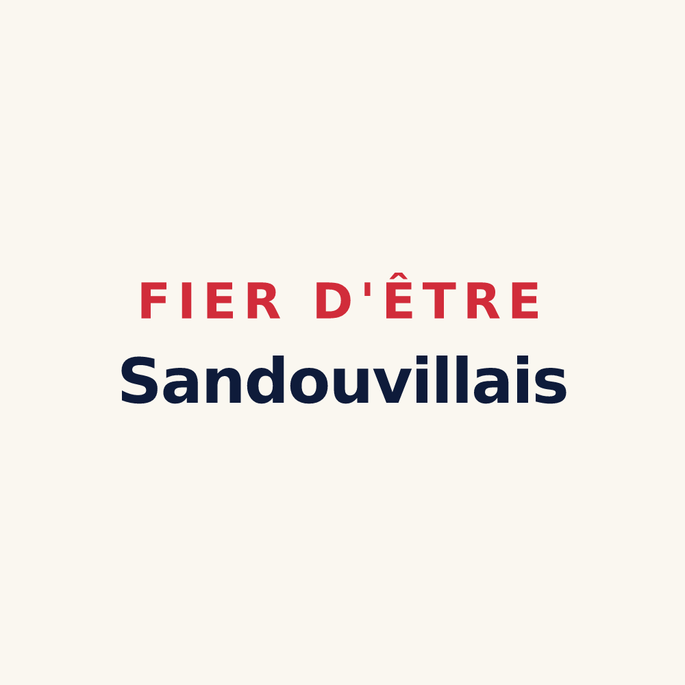 Tasse « Fier d'être Sandouvillais » — design pour Sandouville