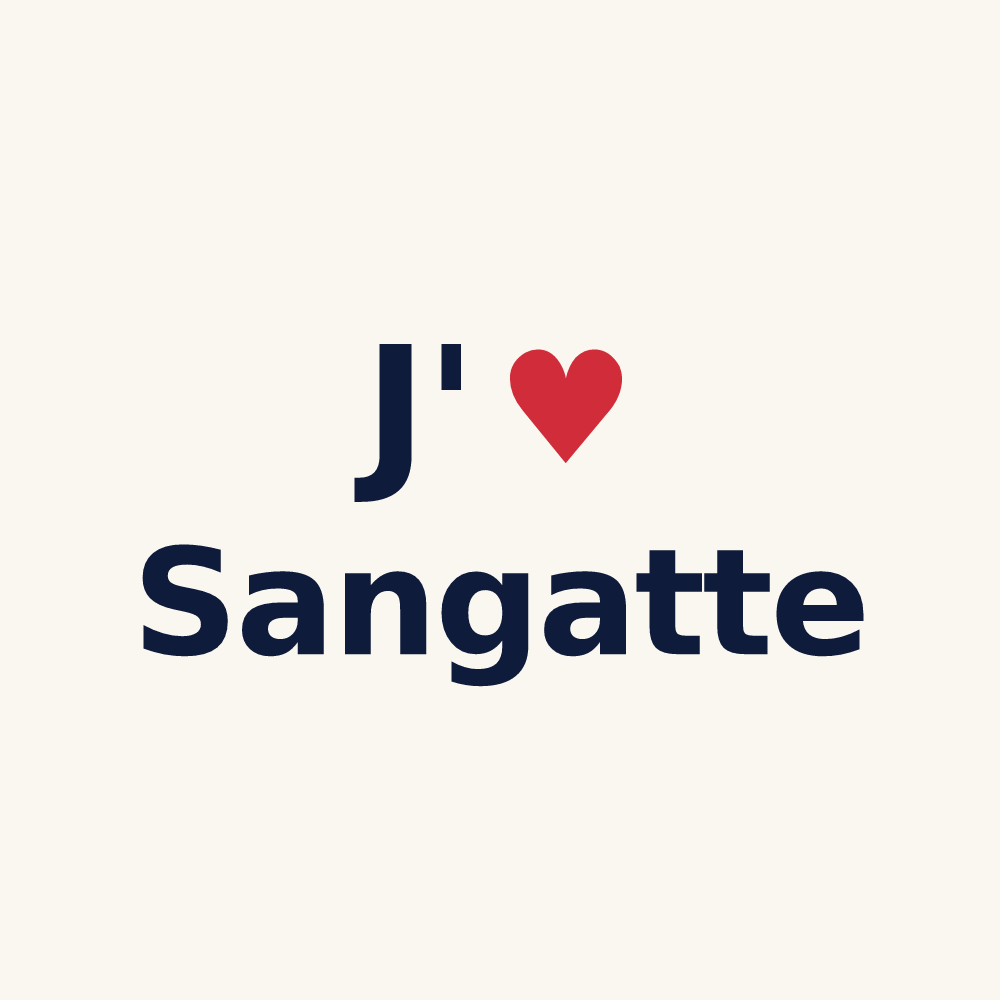 Tasse personnalisée Sangatte — design J'aime Sangatte