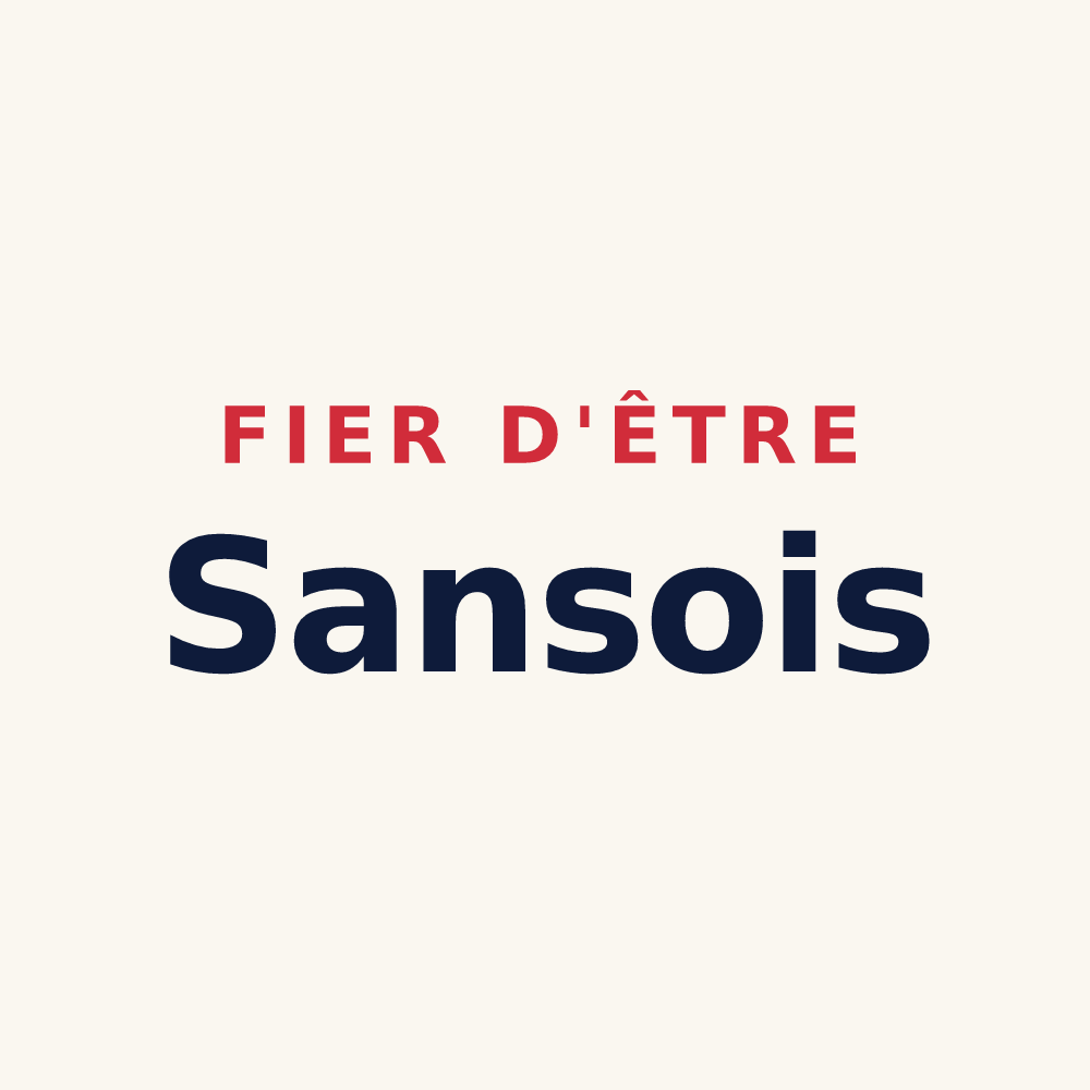 Tasse « Fier d'être Sansois » — design pour Sansais