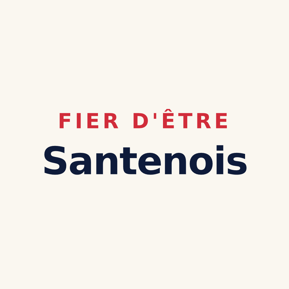 Tasse « Fier d'être Santenois » — design pour Santeny