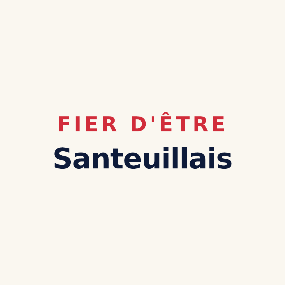 Tasse « Fier d'être Santeuillais » — design pour Santeuil