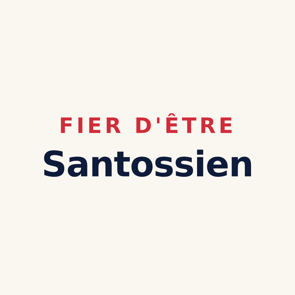 Tasse « Fier d'être Santossien » — design pour Santosse