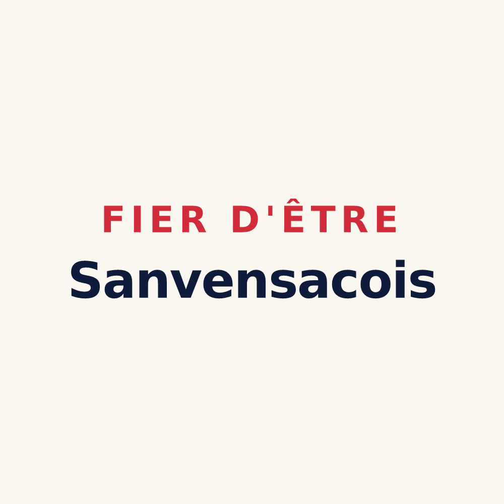 Tasse « Fier d'être Sanvensacois » — design pour Sanvensa
