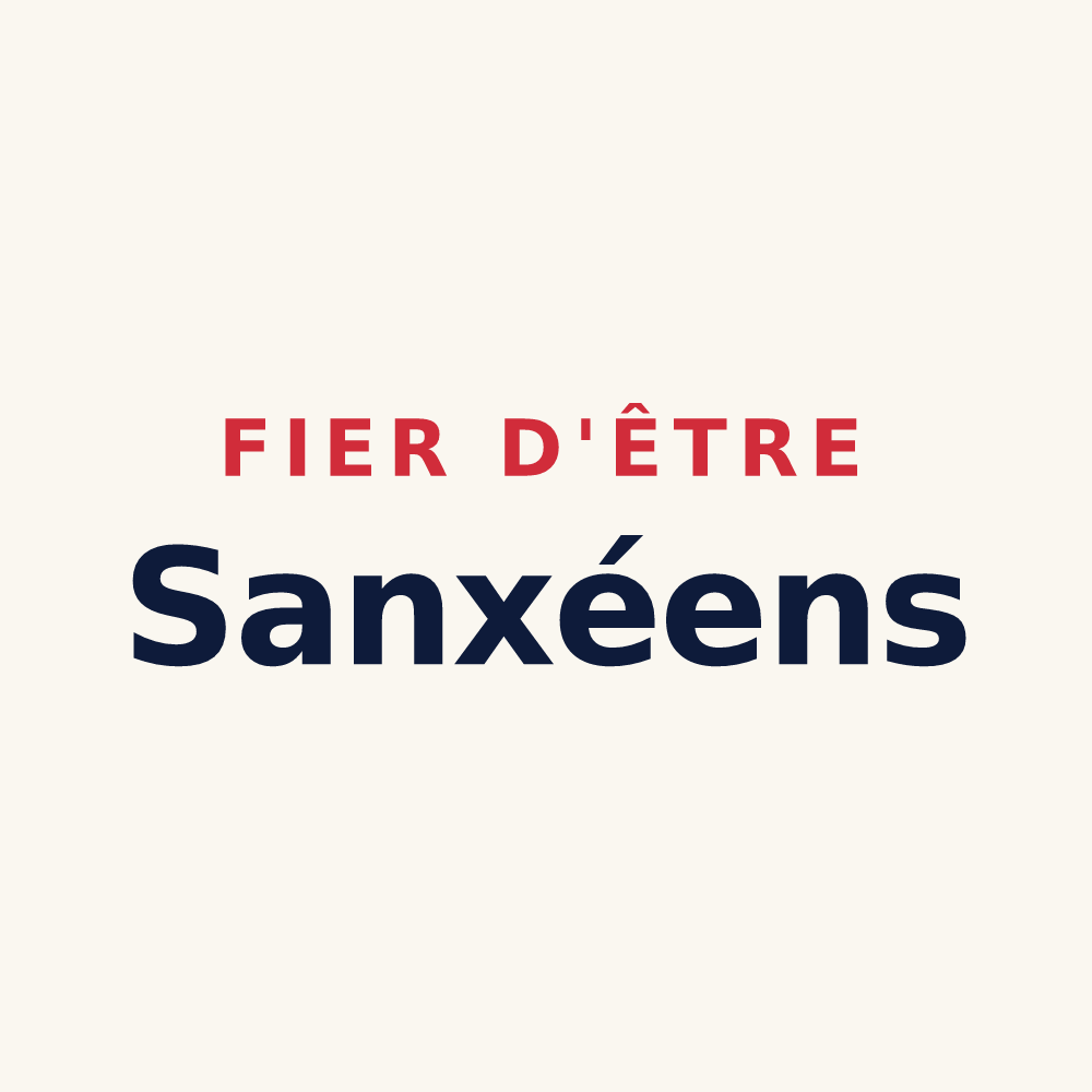 Tasse « Fier d'être Sanxéens » — design pour Sanxay