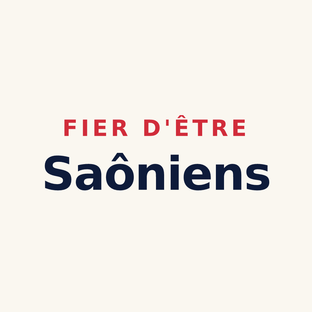 Tasse « Fier d'être Saôniens » — design pour Saou