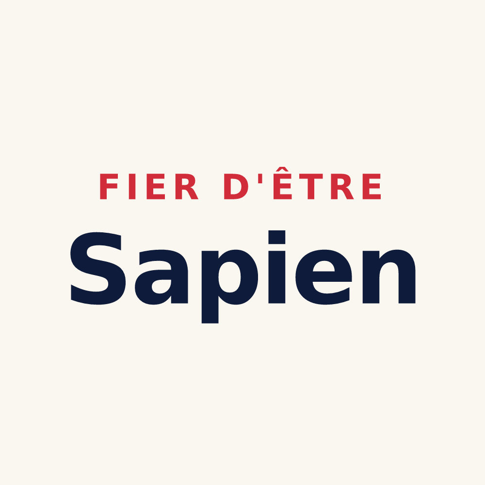 Tasse « Fier d'être Sapien » — design pour Sap-en-Auge
