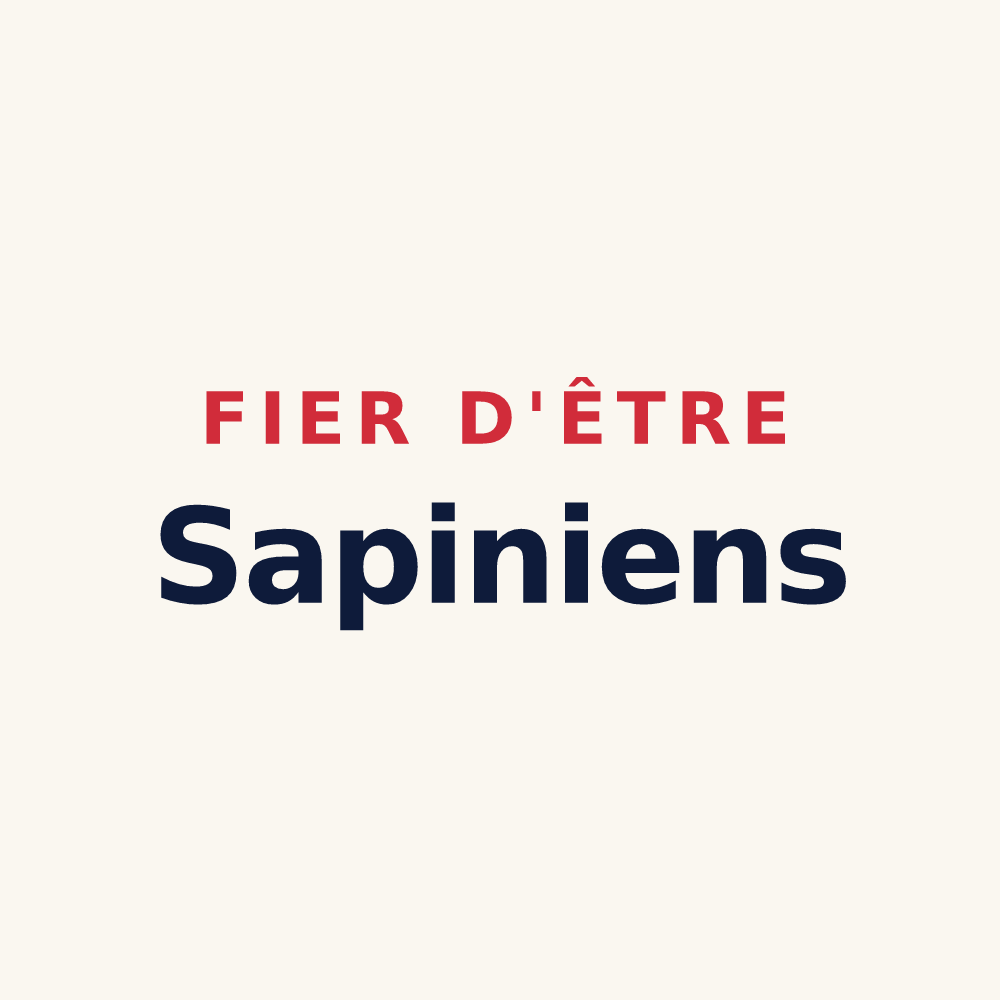 Tasse « Fier d'être Sapiniens » — design pour Sapignies