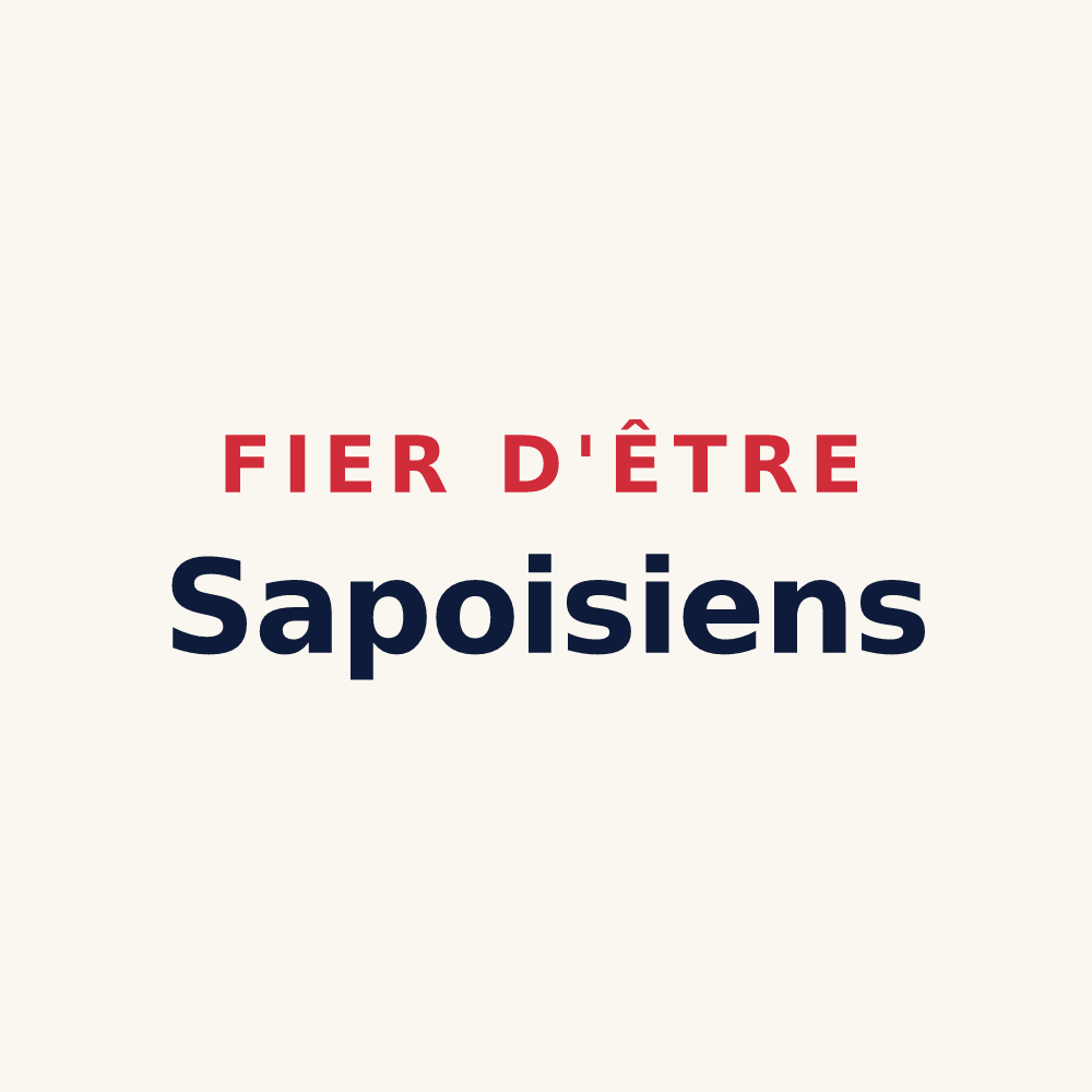 Tasse « Fier d'être Sapoisiens » — design pour Sapois