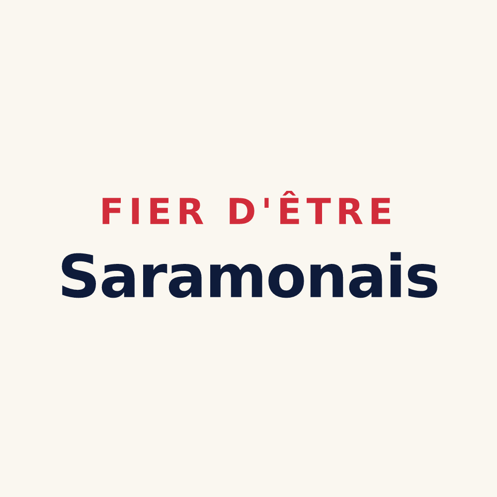 Tasse « Fier d'être Saramonais » — design pour Saramon