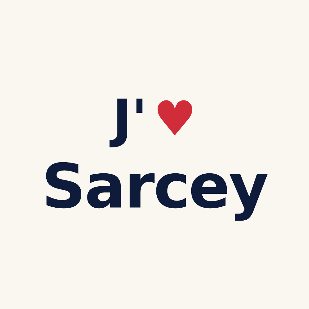 Tasse personnalisée Sarcey — design J'aime Sarcey