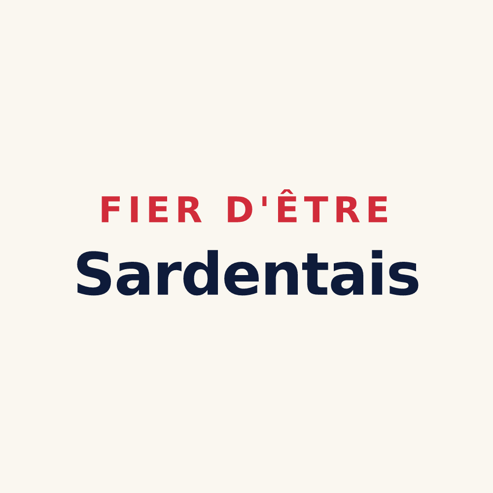 Tasse « Fier d'être Sardentais » — design pour Sardent
