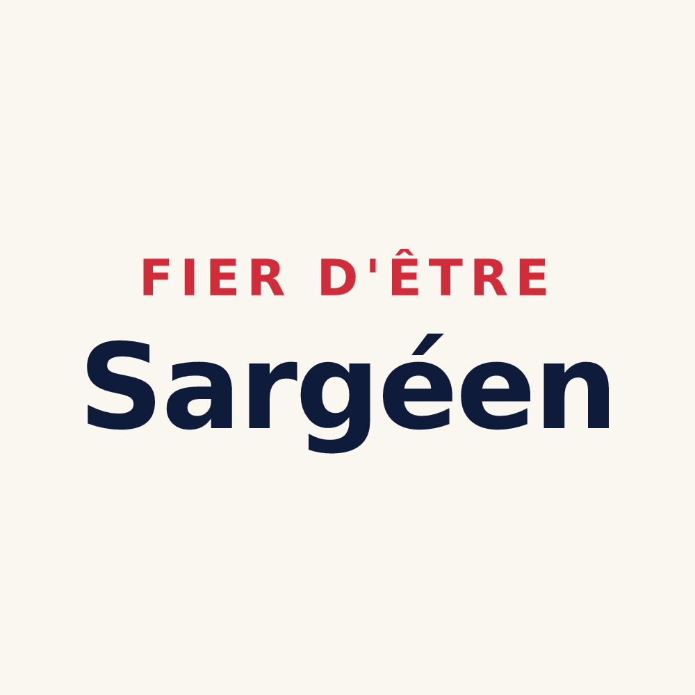 Tasse « Fier d'être Sargéen » — design pour Sargé-lès-le-Mans