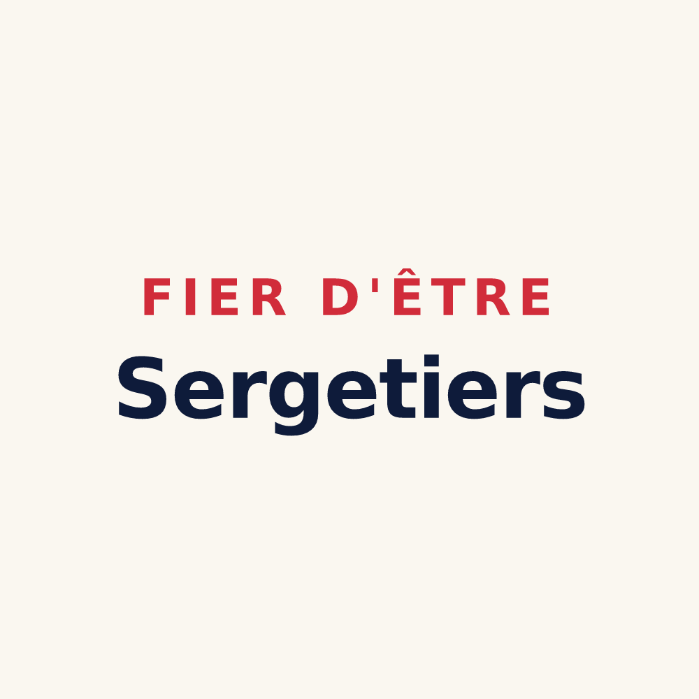 Tasse « Fier d'être Sergetiers » — design pour Sargé-sur-Braye
