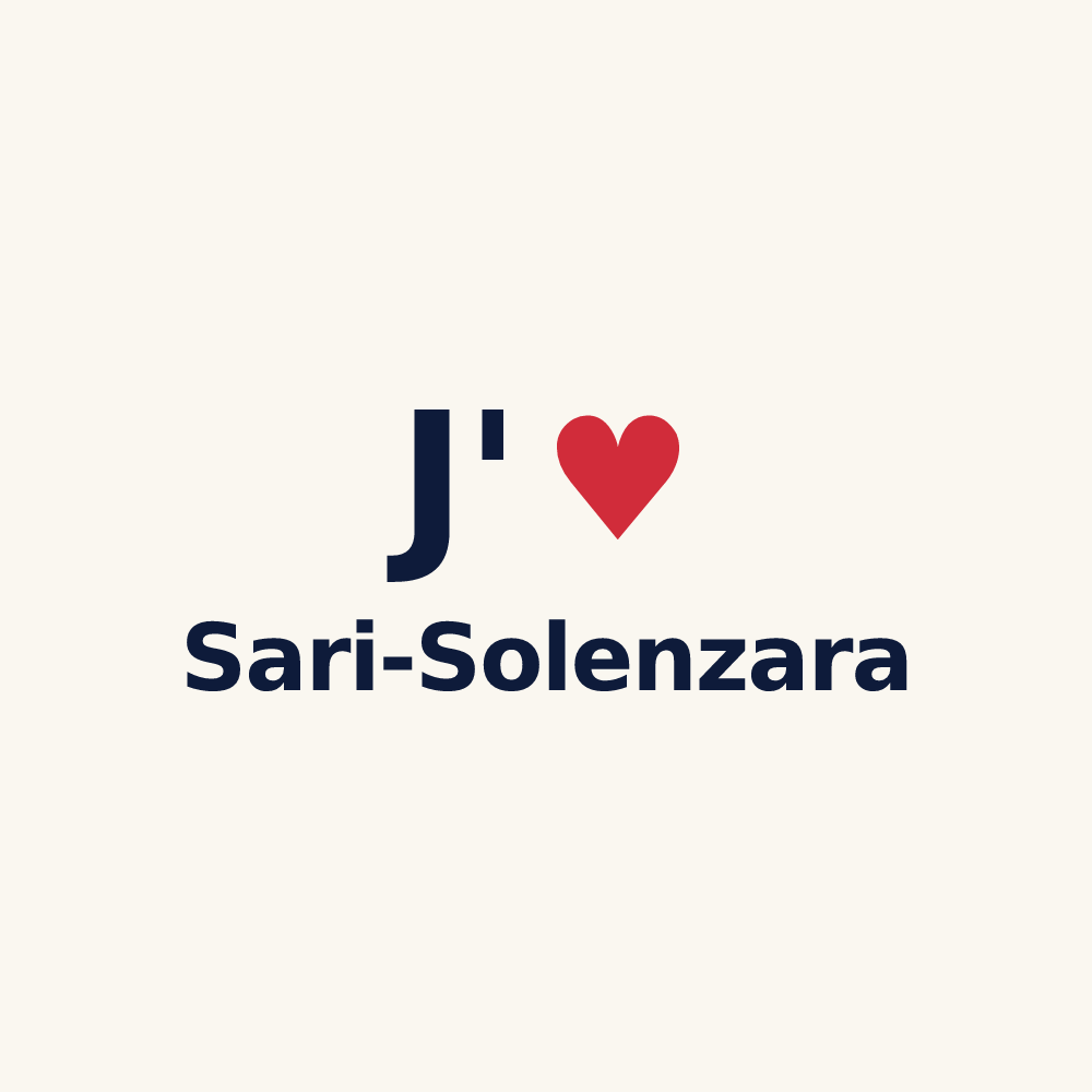 Tasse personnalisée Sari-Solenzara — design J'aime Sari-Solenzara
