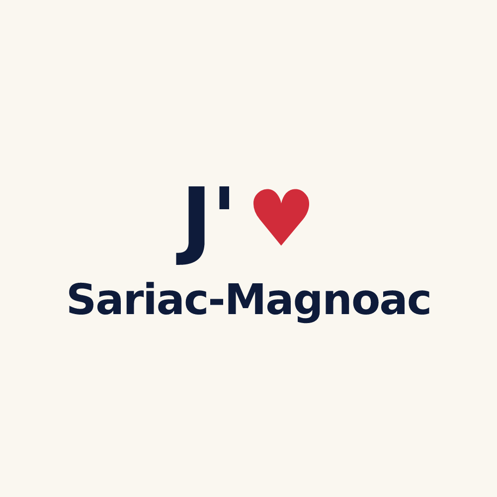Tasse personnalisée Sariac-Magnoac — design J'aime Sariac-Magnoac