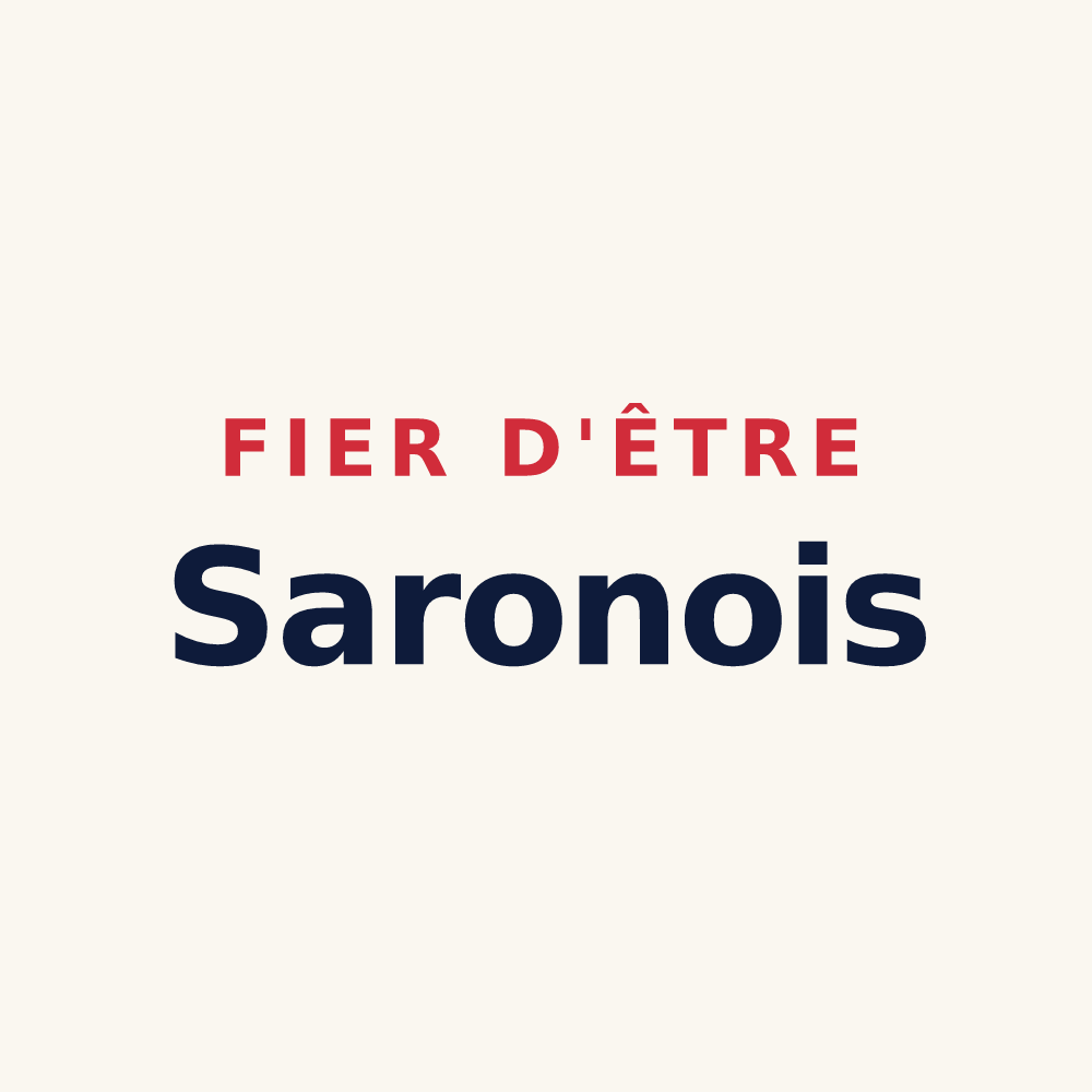 Tasse « Fier d'être Saronois » — design pour Saron-sur-Aube