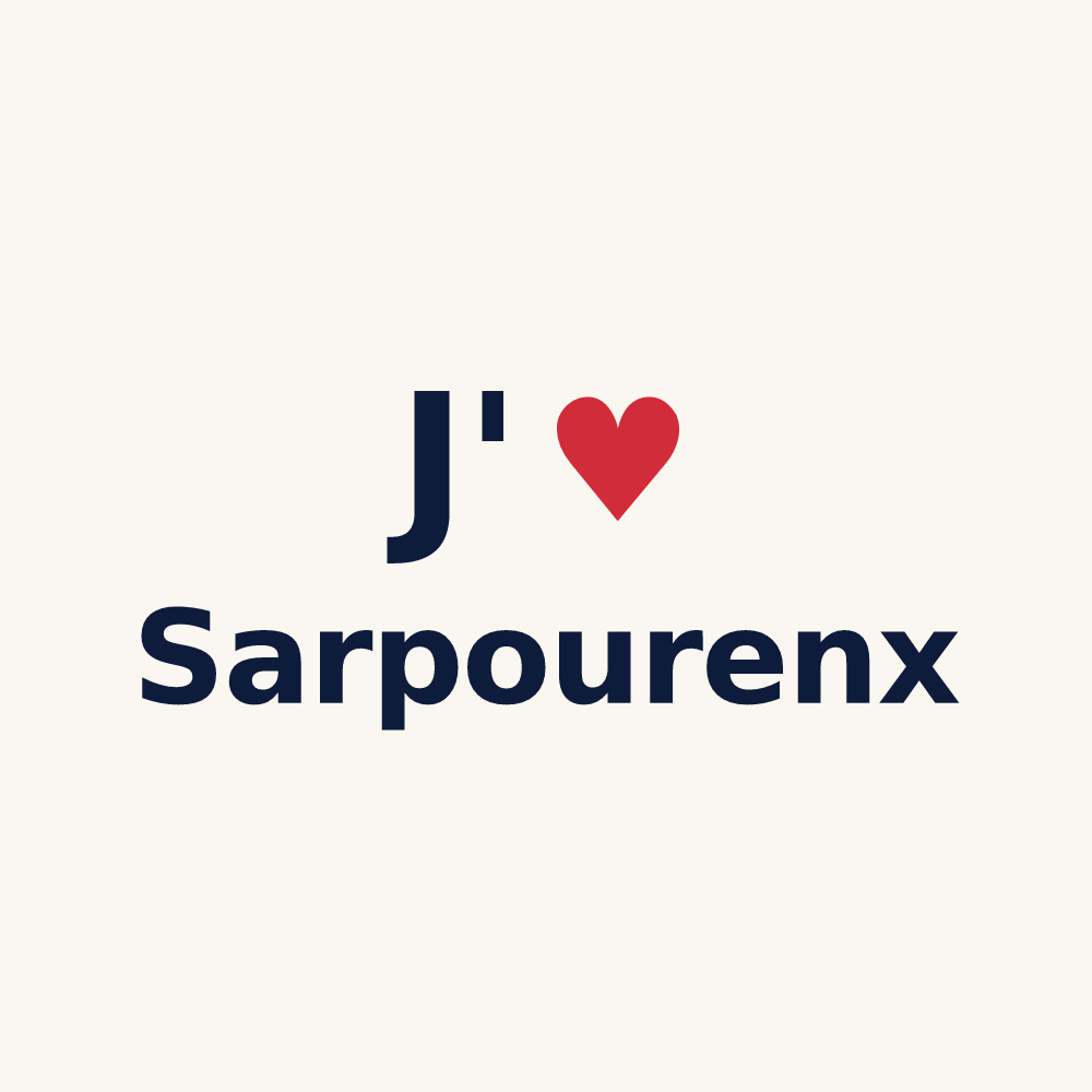 Tasse personnalisée Sarpourenx — design J'aime Sarpourenx