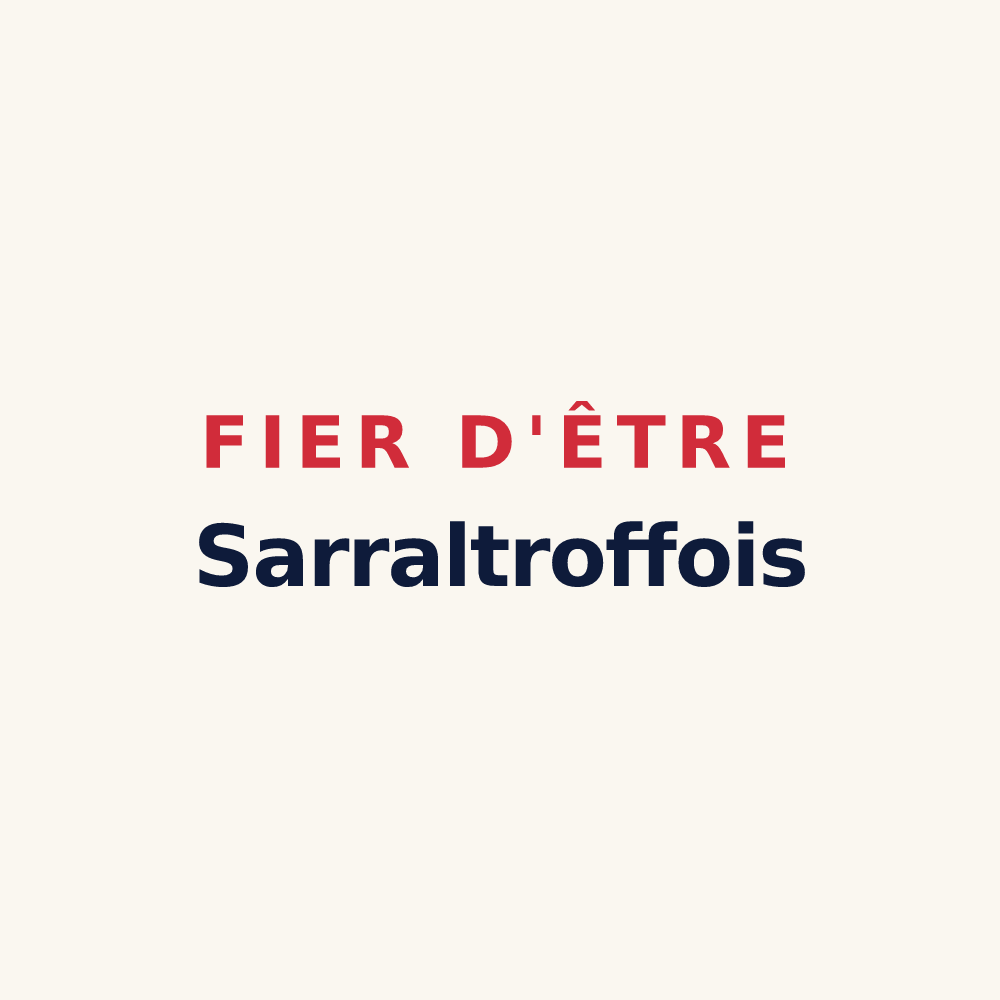 Tasse « Fier d'être Sarraltroffois » — design pour Sarraltroff