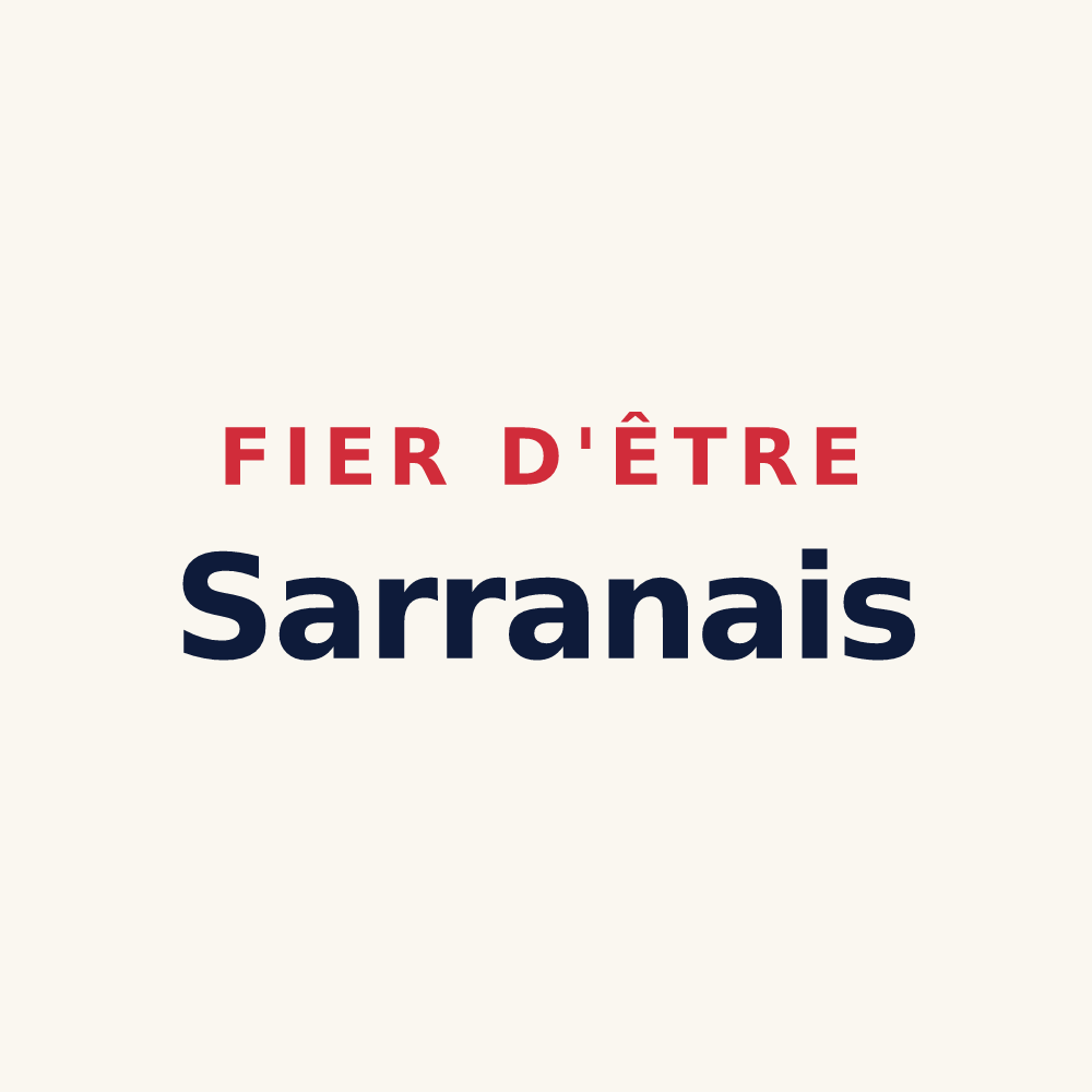 Tasse « Fier d'être Sarranais » — design pour Sarran