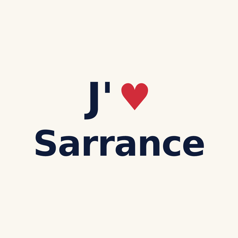 Tasse personnalisée Sarrance — design J'aime Sarrance