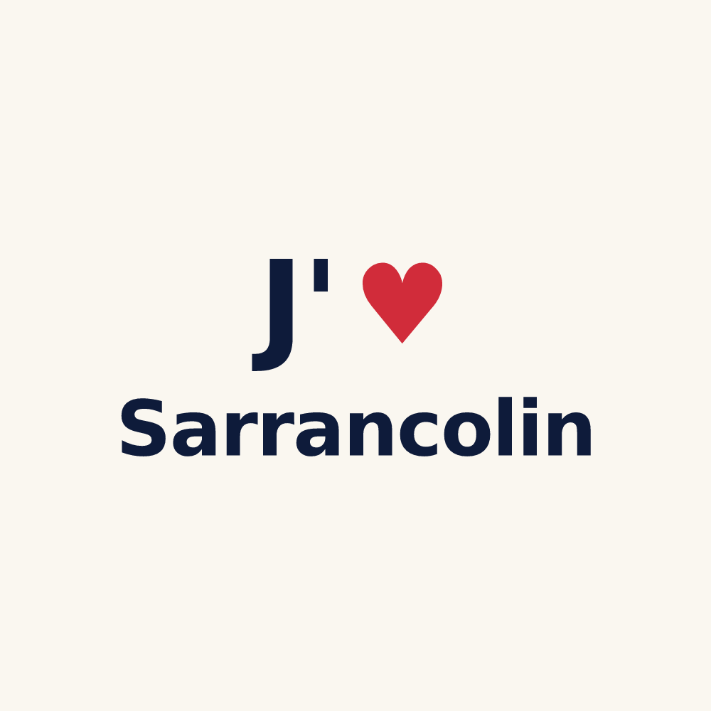 Tasse personnalisée Sarrancolin — design J'aime Sarrancolin