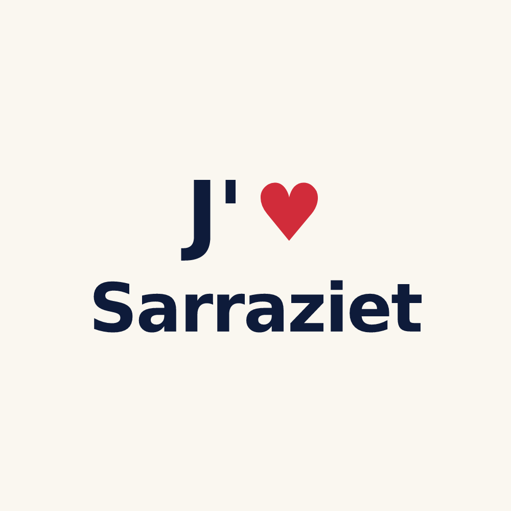 Tasse personnalisée Sarraziet — design J'aime Sarraziet