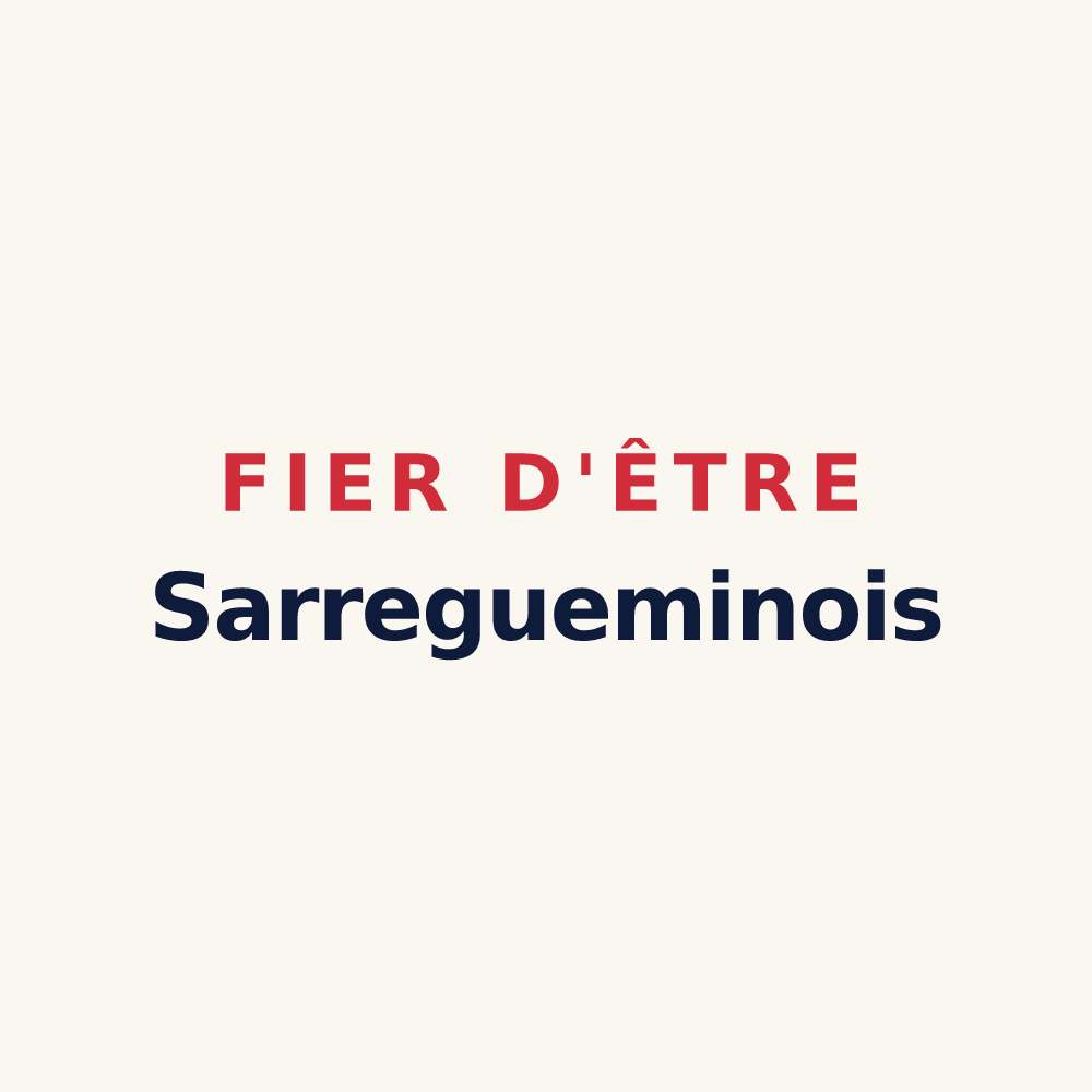 Tasse « Fier d'être Sarregueminois » — design pour Sarreguemines