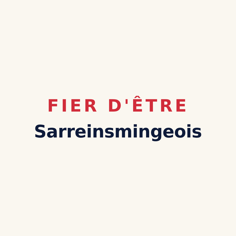 Tasse « Fier d'être Sarreinsmingeois » — design pour Sarreinsming