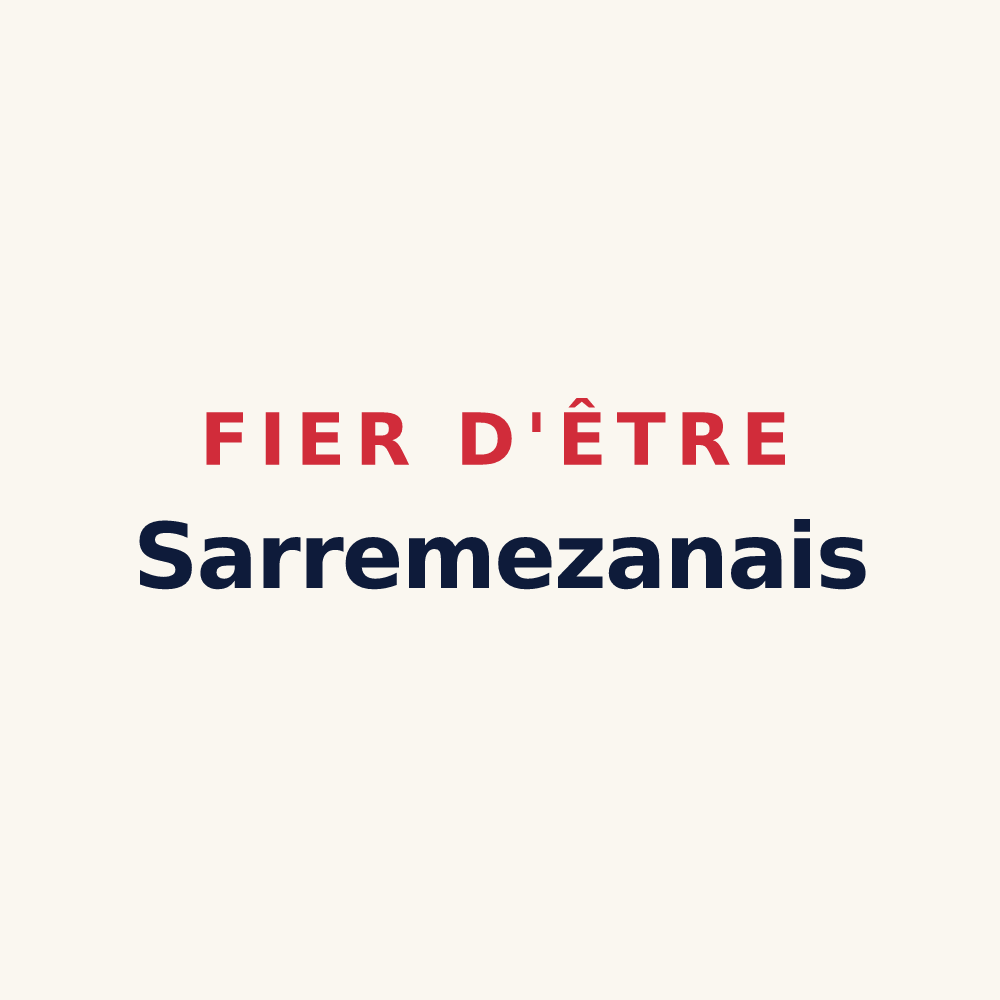 Tasse « Fier d'être Sarremezanais » — design pour Sarremezan
