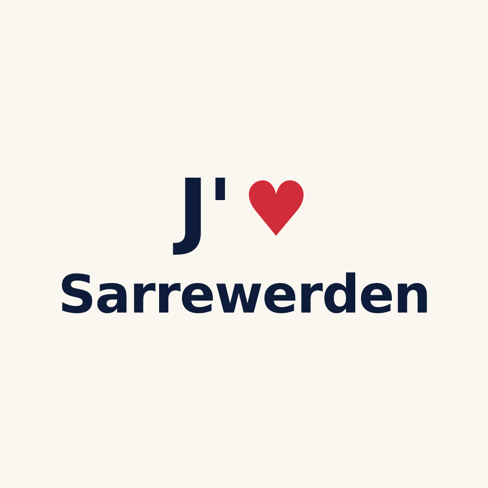 Tasse personnalisée Sarrewerden — design J'aime Sarrewerden