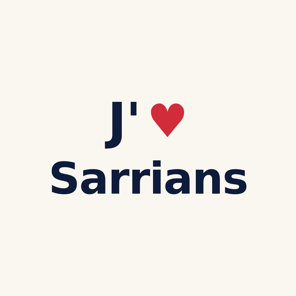 Tasse personnalisée Sarrians — design J'aime Sarrians