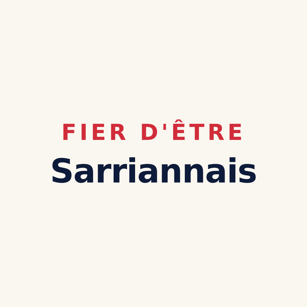 Tasse « Fier d'être Sarriannais » — design pour Sarrians