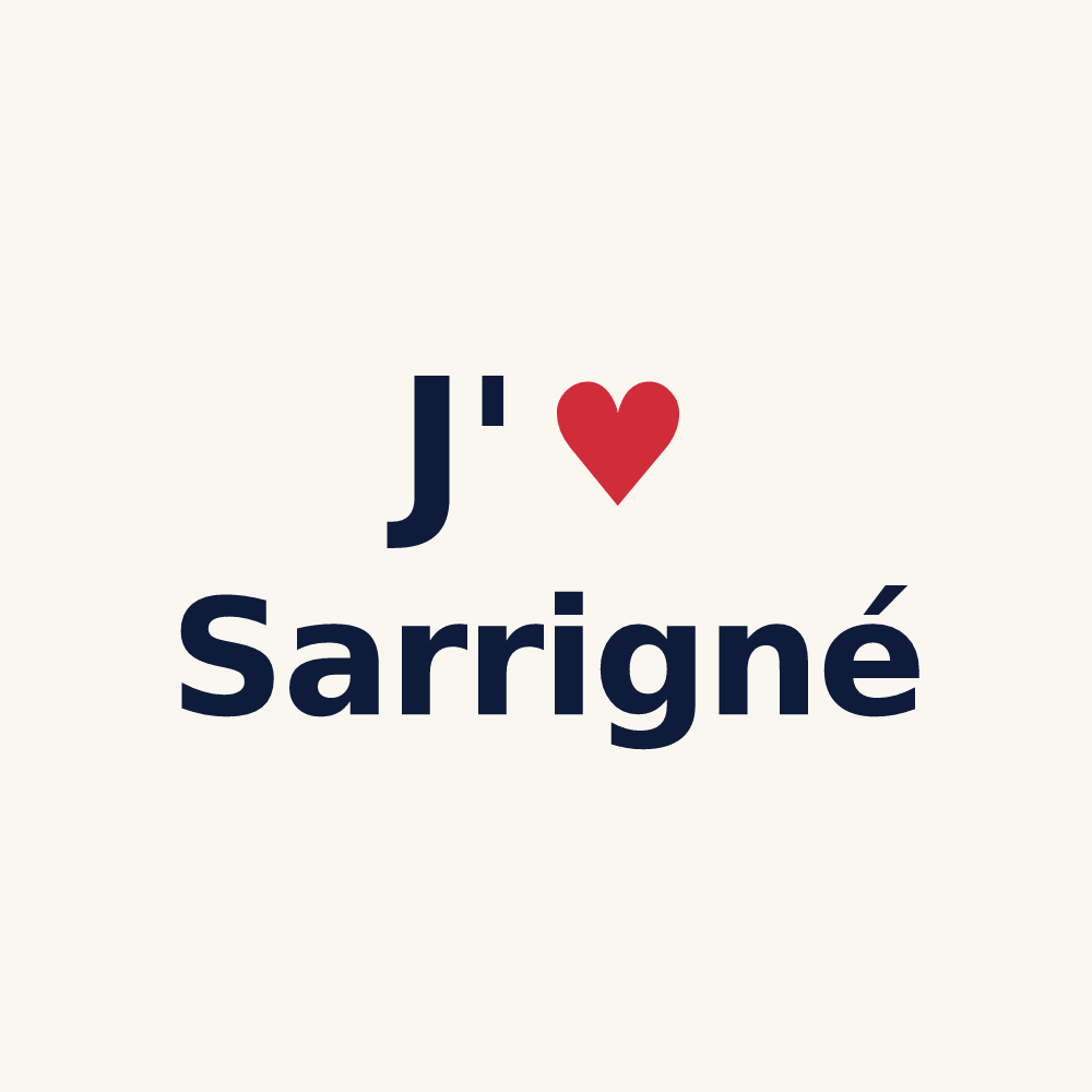Tasse personnalisée Sarrigné — design J'aime Sarrigné